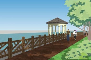 Sketchup景观模型|公园景观,现代风格-BIM建筑网