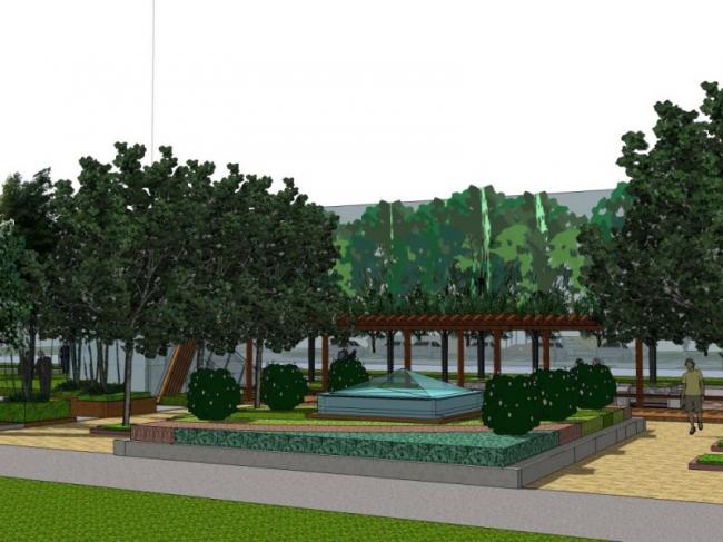 Sketchup景观模型|宅间景观,现代风格 Sketchup景观模型|宅间景观,现代风格