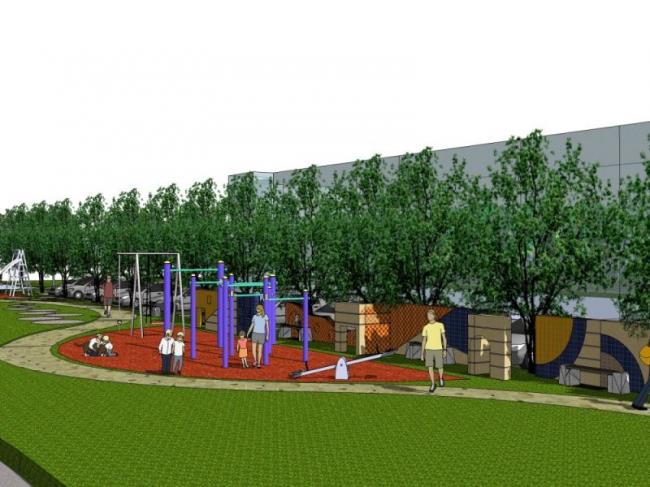 Sketchup景观模型|宅间景观,现代风格 Sketchup景观模型|宅间景观,现代风格