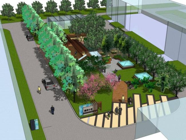 Sketchup景观模型|宅间景观,现代风格 Sketchup景观模型|宅间景观,现代风格