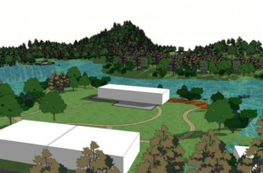 Sketchup景观模型|湿地公园景观,现代风格-BIM建筑网