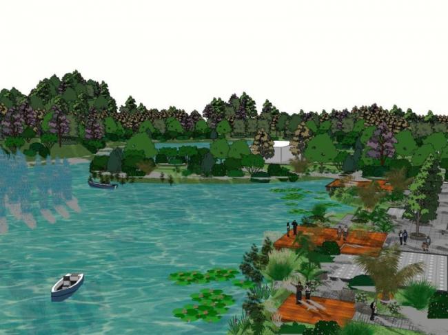 Sketchup景观模型|湿地公园景观,现代风格 Sketchup景观模型|湿地公园景观,现代风格