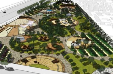 Sketchup景观模型|游园景观,现代风格-BIM建筑网