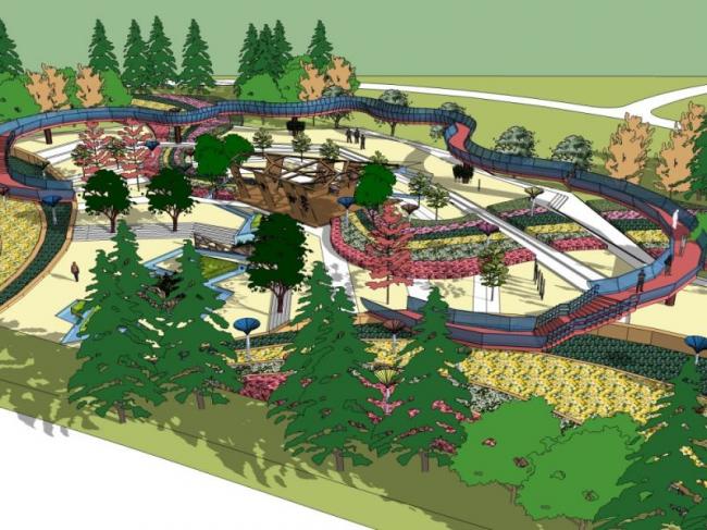 Sketchup景观模型|公园景观,现代风格 Sketchup景观模型|公园景观,现代风格