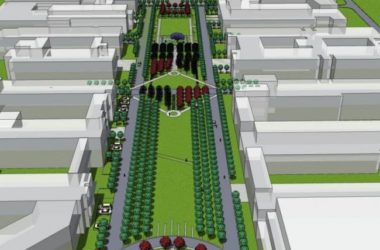 Sketchup景观模型|商业广场,长廊景观,现代风格-BIM建筑网