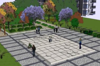 Sketchup景观模型|小区景观,住宅景观,现代风格-BIM建筑网