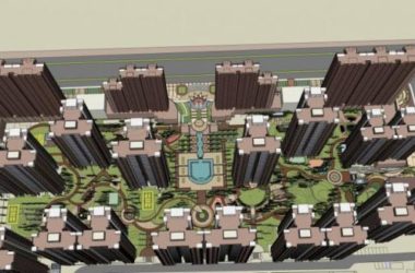 Sketchup景观模型|小区景观,住宅景观,现代风格-BIM建筑网