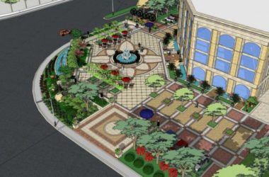 Sketchup景观模型|售楼处景观,欧式风格,古典风格-BIM建筑网