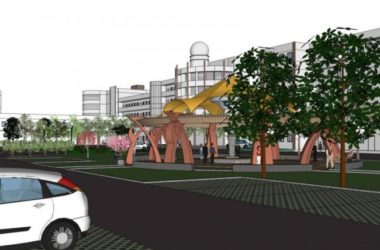 Sketchup景观模型|校园景观,学校景观,现代风格-BIM建筑网