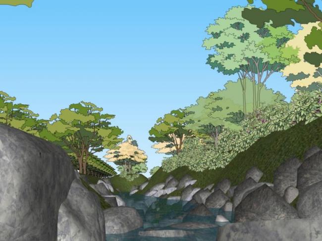 Sketchup景观模型|滨水景观,现代风格 Sketchup景观模型|滨水景观,现代风格