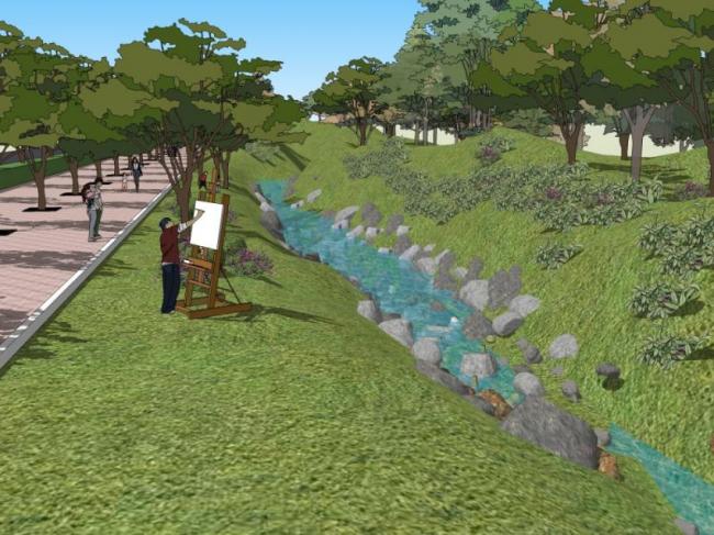 Sketchup景观模型|滨水景观,现代风格 Sketchup景观模型|滨水景观,现代风格