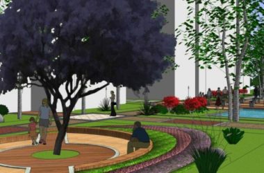 Sketchup景观模型|小区景观,现代风格-BIM建筑网