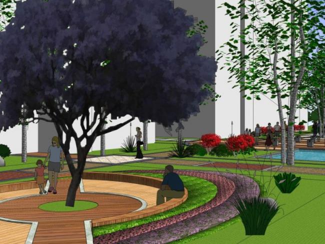 Sketchup景观模型|小区景观,现代风格 Sketchup景观模型|小区景观,现代风格