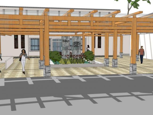 Sketchup景观模型|诗廊景观,新中式风格 Sketchup景观模型|诗廊景观,新中式风格