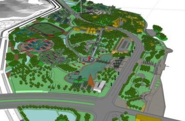 Sketchup景观模型|公园景观,现代风格-BIM建筑网