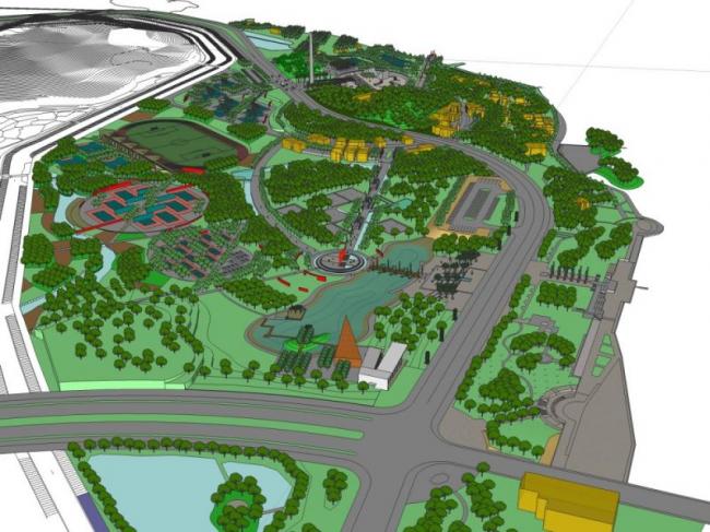 Sketchup景观模型|公园景观,现代风格 Sketchup景观模型|公园景观,现代风格