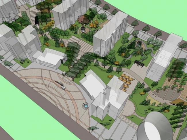 Sketchup景观模型|小区景观,现代风格 Sketchup景观模型|小区景观,现代风格