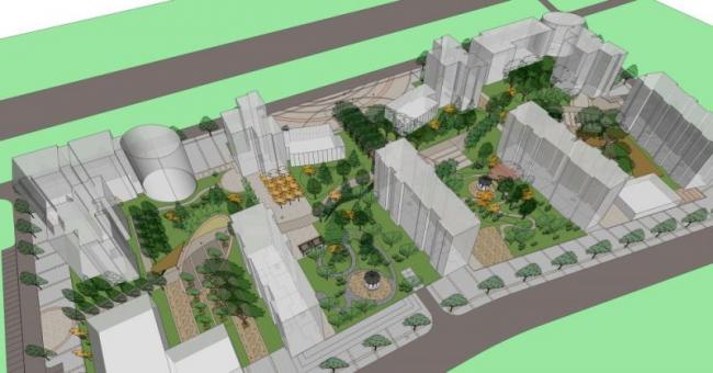 Sketchup景观模型|小区景观,现代风格 Sketchup景观模型|小区景观,现代风格