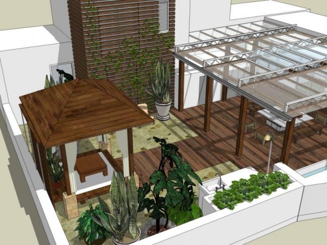 Sketchup景观模型|屋顶花园景观,现代风格 Sketchup景观模型|屋顶花园景观,现代风格