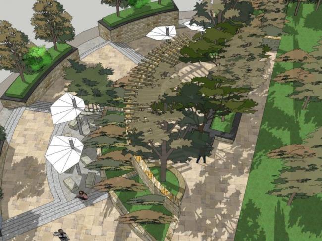 Sketchup景观模型|广场景观,现代风格 Sketchup景观模型|广场景观,现代风格