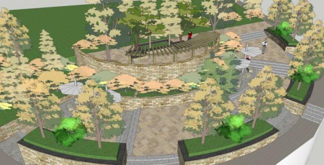 Sketchup景观模型|广场景观,现代风格 Sketchup景观模型|广场景观,现代风格