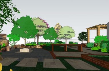 Sketchup景观模型|别墅景观,庭院景观,现代风格-BIM建筑网