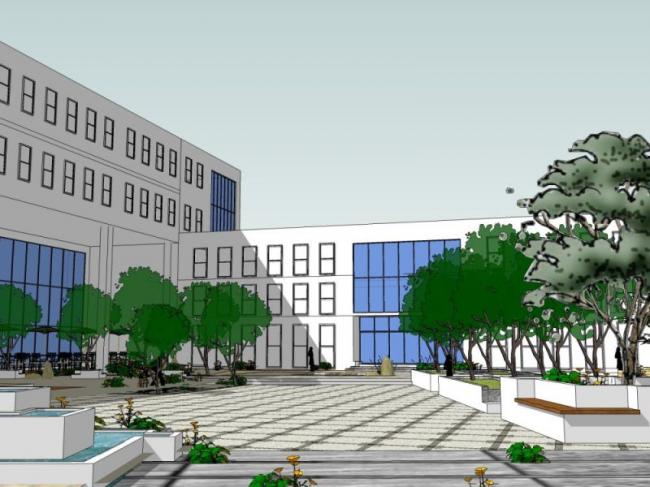 Sketchup景观模型|办公景观,现代风格 Sketchup景观模型|办公景观,现代风格