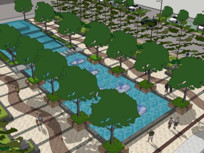 Sketchup景观模型|广场景观,现代风格 Sketchup景观模型|广场景观,现代风格