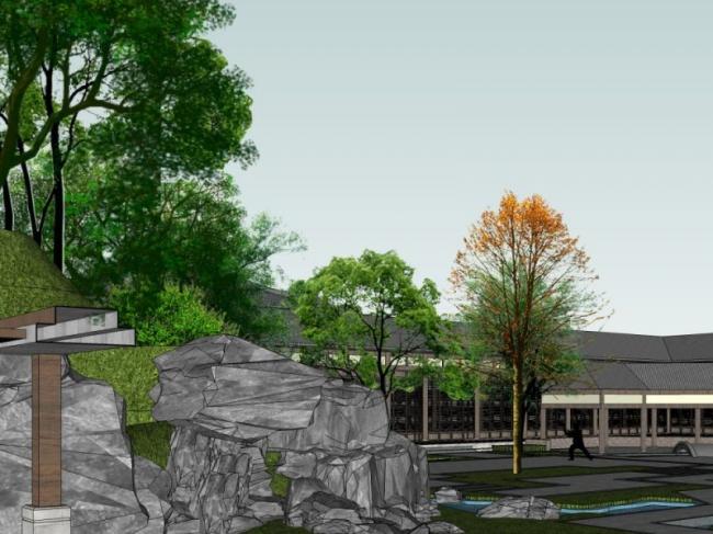 Sketchup景观模型|游园景观,中式风格 Sketchup景观模型|游园景观,中式风格