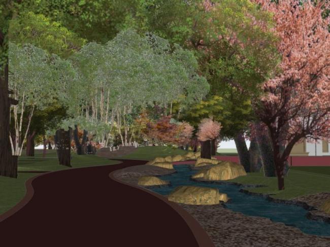 Sketchup景观模型|庭院景观,现代风格 Sketchup景观模型|庭院景观,现代风格