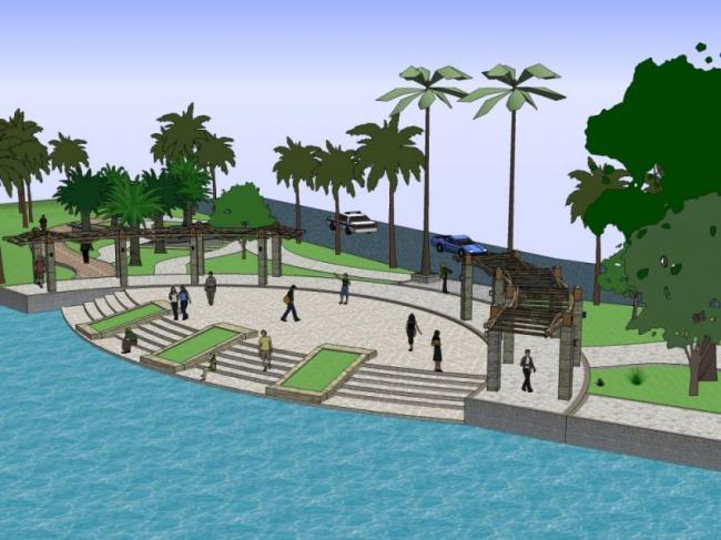 Sketchup景观模型|滨水景观,现代风格 Sketchup景观模型|滨水景观,现代风格