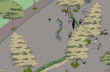 Sketchup景观模型|广场景观,现代风格-BIM建筑网