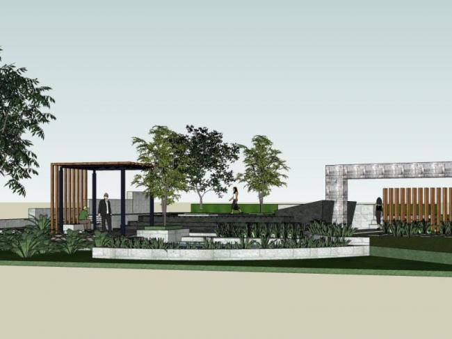 Sketchup景观模型|庭院景观,现代风格 Sketchup景观模型|庭院景观,现代风格