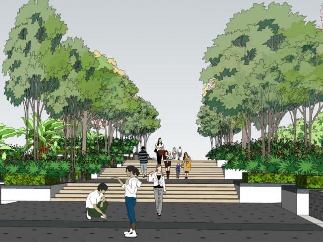 Sketchup景观模型|景观节点,现代风格 Sketchup景观模型|景观节点,现代风格