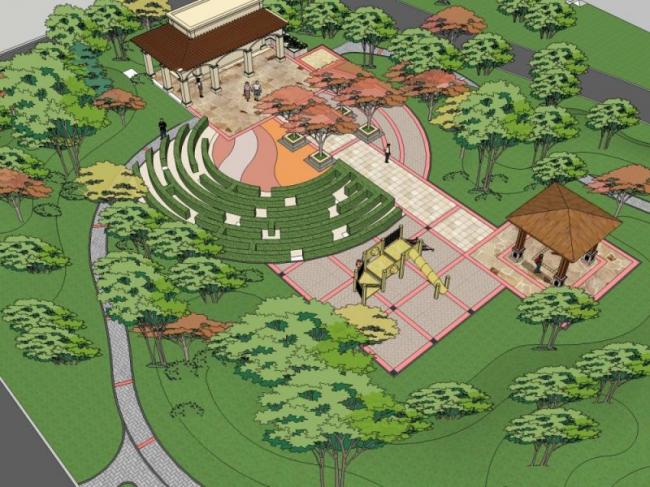 Sketchup景观模型|景区景观,现代风格 Sketchup景观模型|景区景观,现代风格