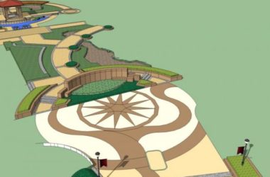 Sketchup景观模型|广场景观,古典风格-BIM建筑网