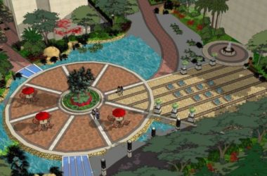 Sketchup景观模型|庭院景观,欧式风格,古典风格-BIM建筑网