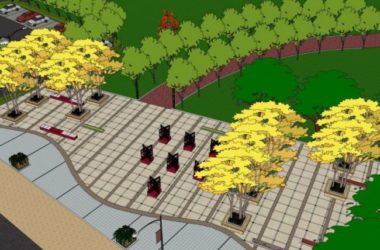 Sketchup景观模型|公园景观,现代风格-BIM建筑网