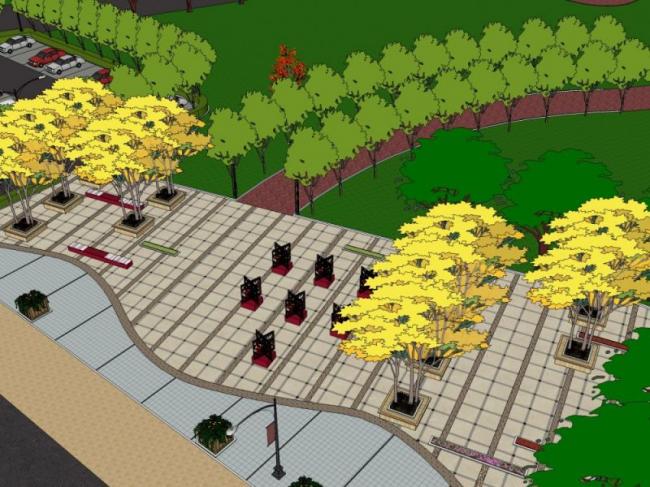 Sketchup景观模型|公园景观,现代风格 Sketchup景观模型|公园景观,现代风格