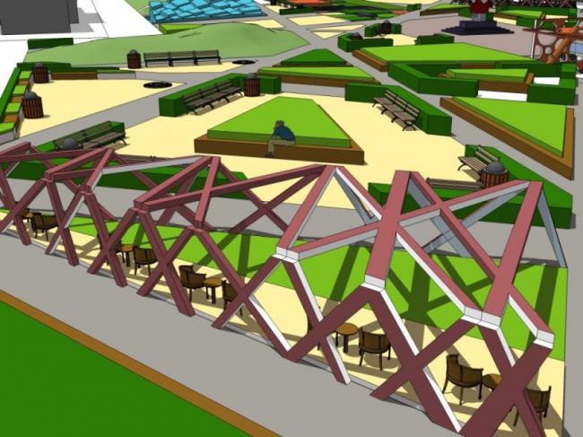 Sketchup景观模型|广场景观,现代风格 Sketchup景观模型|广场景观,现代风格