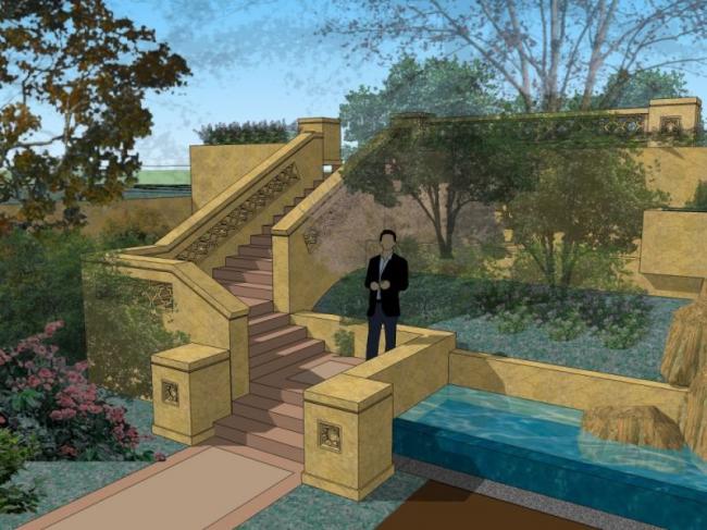 Sketchup景观模型|滨水景观,古典风格 Sketchup景观模型|滨水景观,古典风格