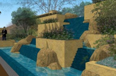 Sketchup景观模型|滨水景观,古典风格-BIM建筑网