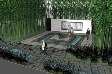 Sketchup景观模型|小型景观,新中式风格-BIM建筑网