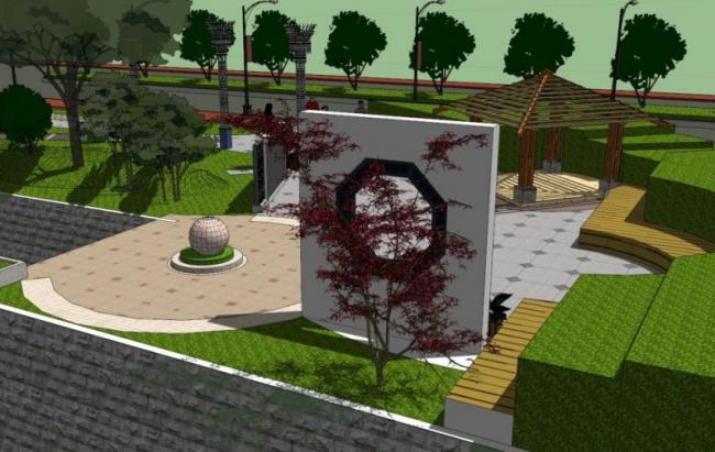 Sketchup景观模型|公园景观,现代风格 Sketchup景观模型|公园景观,现代风格