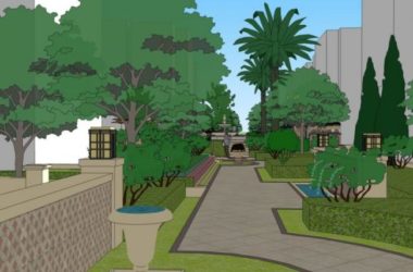 Sketchup景观模型|泳池景观,古典风格-BIM建筑网