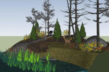 Sketchup景观模型|山地景观,现代风格-BIM建筑网