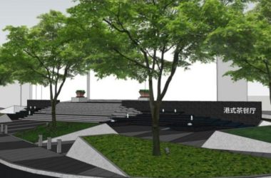 Sketchup景观模型|广场景观,现代风格-BIM建筑网
