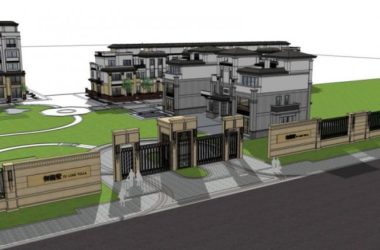 Sketchup景观模型|小区景观,住宅景观,古典风格-BIM建筑网