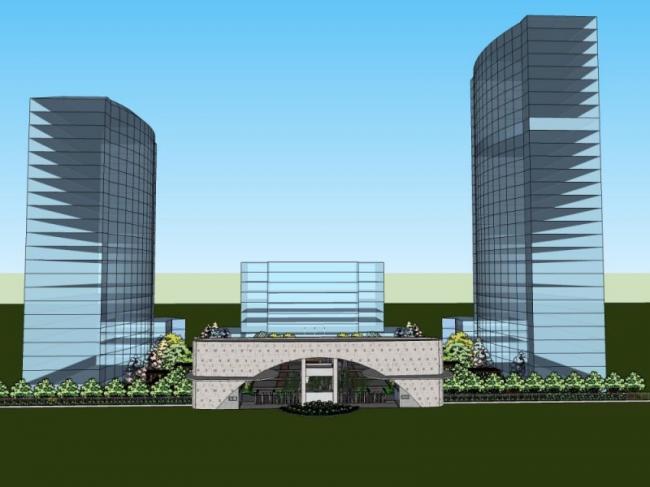 Sketchup景观模型|办公景观,现代风格 Sketchup景观模型|办公景观,现代风格
