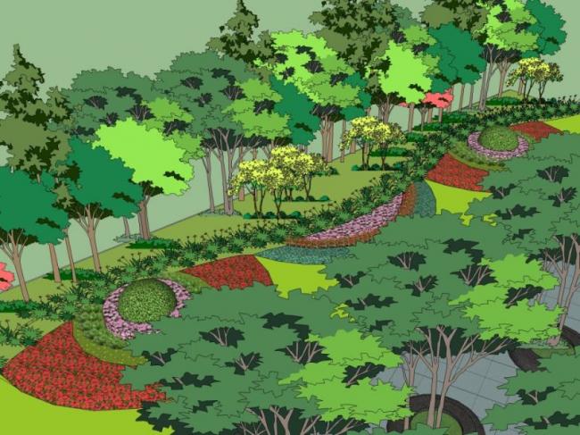 Sketchup景观模型|广场景观,现代风格 Sketchup景观模型|广场景观,现代风格